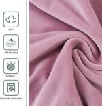 Fundas Terciopelo forros para Sillas nórdica x4 rosada - Imagen 3