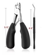 Alicate cortaúñas frontal más cureta limpiador de uña - Imagen 7
