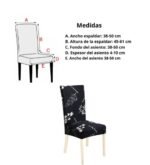 Protector Forro Decorativo funda Silla De Comedor estampada - Imagen 4