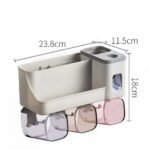 Dispensador de crema dental organizador para baño - Imagen 2