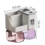 Dispensador de crema dental organizador para baño - Imagen 3