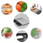 Escurridor de platos con 2 cestas plegables multiusos - Imagen 5