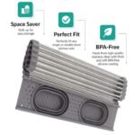Escurridor de platos con 2 cestas plegables multiusos - Imagen 3