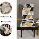 Forro Protector Decorativo funda Silla De Comedor estampada - Imagen 4