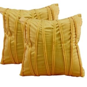 Fundas decorativas cojín Sofá Cama Forro Almohada - Mostaza