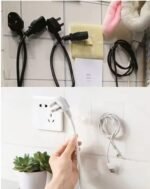Gancho adhesivo pared soporte autoadhesivo cable multiuso - Imagen 2