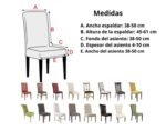 Forro Protector Decorativo funda Silla De Comedor estampada - Imagen 5