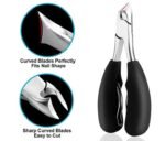 Alicate cortaúñas frontal más cureta limpiador de uña