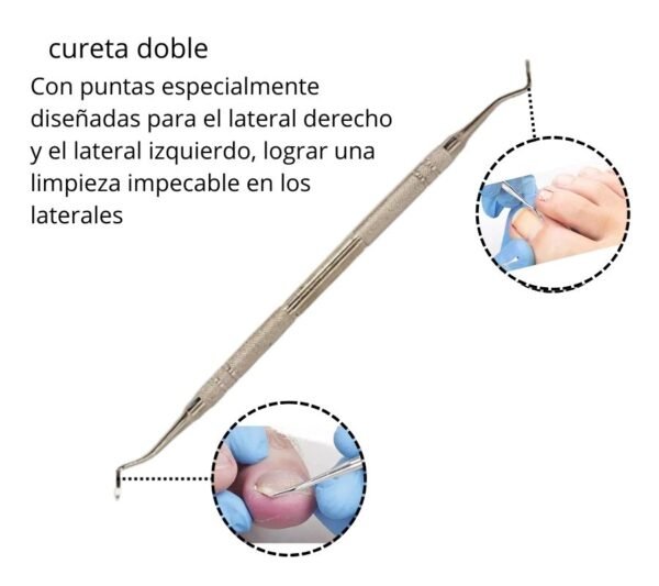 Cureta doble para uñas - Image 4