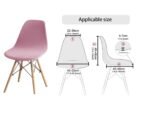 Fundas Terciopelo forros para Sillas nórdica x4 rosada - Imagen 5