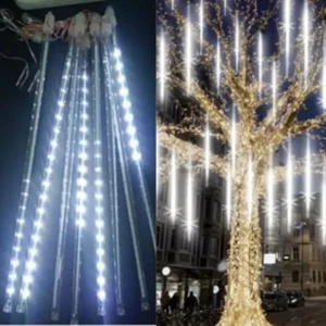 Luces navideñas Led lluvia meteoro 50 cm - Blanco frio