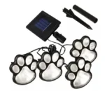 Luces solares decorativas en forma de huella de perro, perfectas para jardín