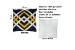 Protector para cojín cuadrado funda decorativa 45x45cm. Suave, lavable y elegante. Dale a tu hogar estilo, calidez y comodidad en segundos.