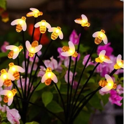 Las Luces Led Solares Decorativas en forma de abejas