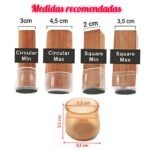 Protectores Antideslizantes para Patas de Muebles redonda L - Imagen 2