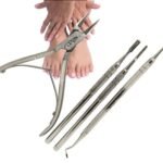 Kit de herramientas podológicas alicate cureta guiador y gubia