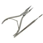 Kit Podológico Alicate de Punta Recta más Guiador