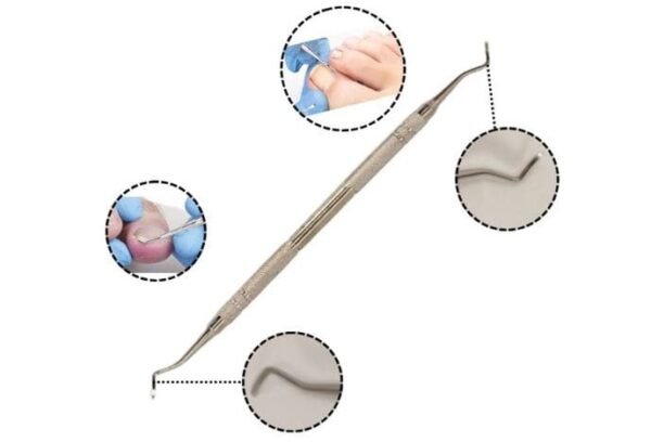 Kit de herramientas podológicas alicate cureta guiador y gubia - Imagen 5