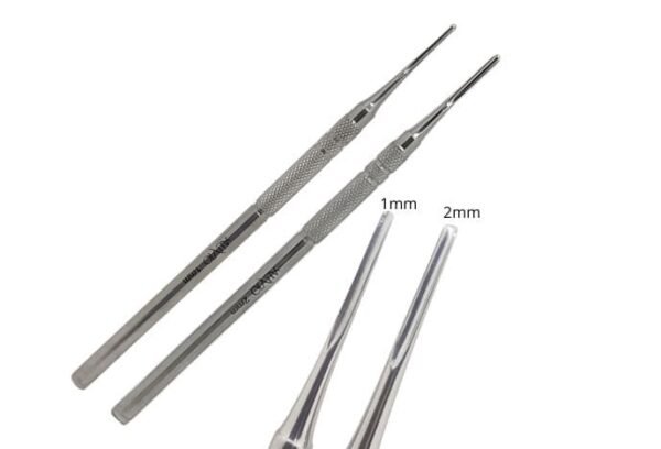Kit de herramientas podológicas alicate cureta guiador y gubia - Imagen 3