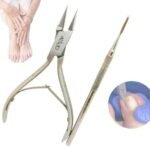 Kit podológico alicate punta recta más guiador. Corte seguro y preciso para uñas encarnadas. Acero quirúrgico, ergonómico y esterilizable.