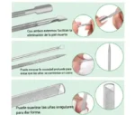 Set pedicura manicura limpieza uñas encarnadas con estuche - Imagen 5