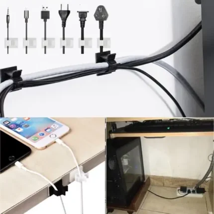 Clips sujeta cables autoadhesivos 3M oficina y hogar. Diseñados para brindar practicidad, seguridad